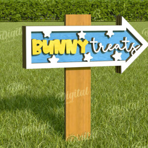 Intra απο ξύλο plywood  Χρώμα wenge 3mm-4mm πάχος - Πασχαλινή Κατευθυντική Πινακίδα Κήπου Δίασταση 15x15 cm INTRAFABR-78634091