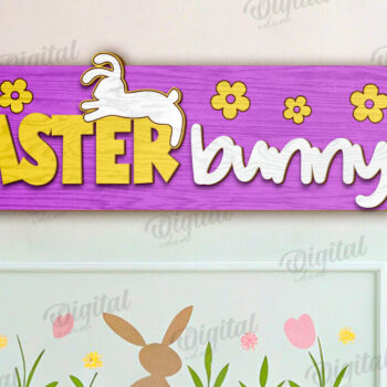 Intra απο ξύλο plywood  Χρώμα wenge 3mm-4mm πάχος - Πασχαλινή Κατευθυντήρια Πινακίδα LaserCut Πακέτο Δίασταση 15x15 cm INTRAFABR-106298053 - Image 3