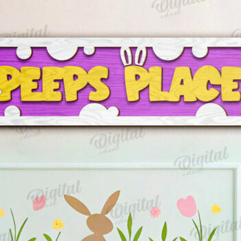 Intra απο ξύλο plywood  Χρώμα wenge 3mm-4mm πάχος - Πασχαλινή Κατευθυντήρια Πινακίδα LaserCut Πακέτο Δίασταση 15x15 cm INTRAFABR-106298053 - Image 5