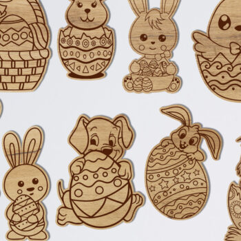 Intra απο ξύλο plywood  Χρώμα wenge 3mm-4mm πάχος - Πασχαλινό DIY Paint Kit, για παιδιά Δίασταση 5x4 cm INTRAFABR-106377186 - Image 1