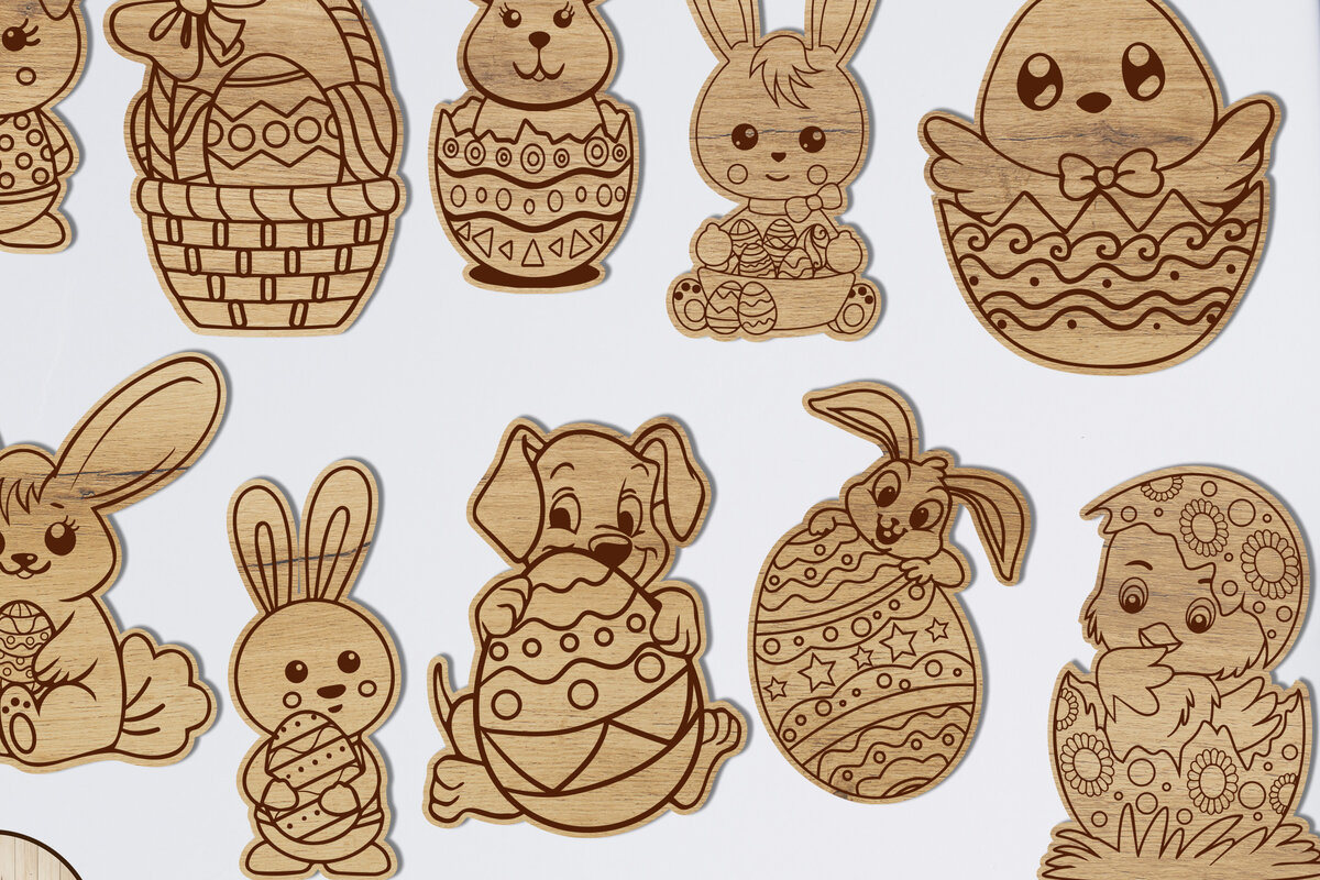 Intra απο ξύλο plywood  Χρώμα wenge 3mm-4mm πάχος - Πασχαλινό DIY Paint Kit, για παιδιά Δίασταση 5x4 cm INTRAFABR-106377186