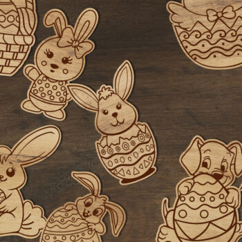 Intra απο ξύλο plywood  Χρώμα wenge 3mm-4mm πάχος - Πασχαλινό DIY Paint Kit, για παιδιά Δίασταση 5x4 cm INTRAFABR-106377186 - Image 4