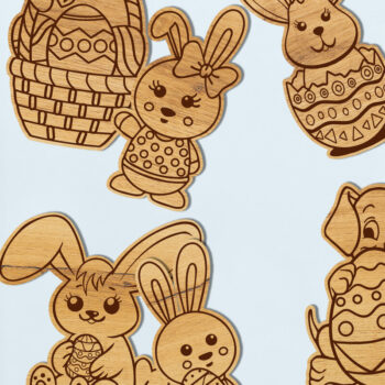 Intra απο ξύλο plywood  Χρώμα wenge 3mm-4mm πάχος - Πασχαλινό DIY Paint Kit, για παιδιά Δίασταση 5x4 cm INTRAFABR-106377186 - Image 5