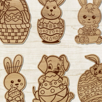 Intra απο ξύλο plywood  Χρώμα wenge 3mm-4mm πάχος - Πασχαλινό DIY Paint Kit, για παιδιά Δίασταση 5x4 cm INTRAFABR-106377186 - Image 8