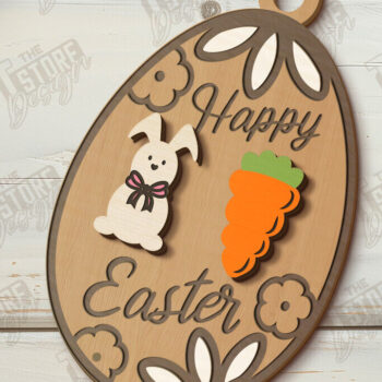 Intra απο ξύλο plywood  Χρώμα wenge 3mm-4mm πάχος - Πασχαλινή Πόρτα Γωνία | Πασχαλινό σχέδιο | CNC Δίασταση 15x15 cm INTRAFABR-105680147 - Image 1