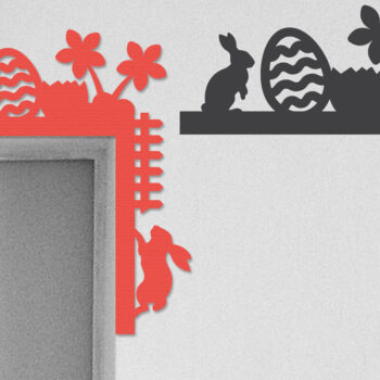 Intra απο ξύλο plywood  Χρώμα wenge 3mm-4mm πάχος - Πασχαλινή πόρτα γωνιακή Δίασταση 30x20 cm INTRAFABR-106648908 - Image 1