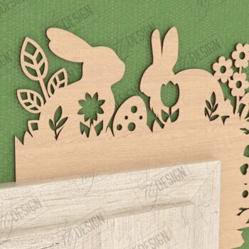 Intra απο ξύλο plywood  Χρώμα wenge 3mm-4mm πάχος - Πασχαλινή Πόρτα Γωνία | Διακόσμηση Τοίχων | CNC Δίασταση 15x15 cm INTRAFABR-79367599 - Image 1