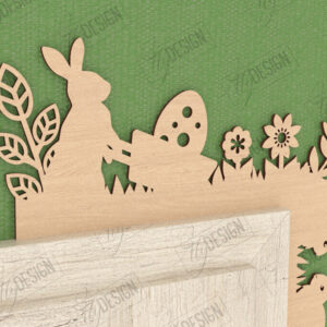 Intra απο ξύλο plywood Χρώμα wenge 3mm-4mm πάχος - Πασχαλινή Πόρτα Γωνία | Διακόσμηση Τοίχων | CNC Δίασταση 15x15 cm INTRAFABR-125082645