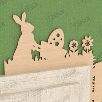 Intra απο ξύλο plywood  Χρώμα wenge 3mm-4mm πάχος - Πασχαλινή Πόρτα Γωνία | Διακόσμηση Τοίχων | CNC Δίασταση 15x15 cm INTRAFABR-125082648 - Image 1