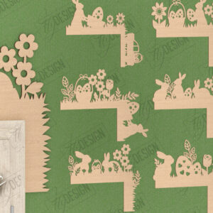 Intra απο ξύλο plywood  Χρώμα wenge 3mm-4mm πάχος - Πασχαλινό Πακέτο Γωνιών Πόρτας | Διακόσμηση τοίχου Δίασταση 15x15 cm INTRAFABR-125082671