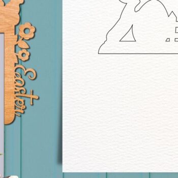 Intra απο ξύλο plywood  Χρώμα wenge 3mm-4mm πάχος - Πασχαλινές γωνίες πόρτας με λέιζερ Δίασταση 10x8 cm INTRAFABR-125082681 - Image 6