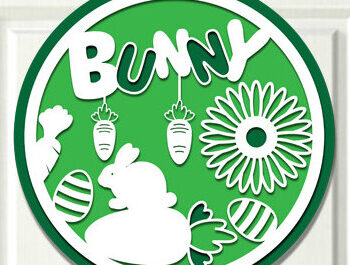 Intra απο ξύλο plywood  Χρώμα wenge 3mm-4mm πάχος - Πασχαλινή κρεμάστρα πόρτας Bundle Δίασταση 15x15 cm INTRAFABR-125129409 - Image 2