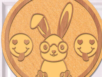 Intra απο ξύλο plywood  Χρώμα wenge 3mm-4mm πάχος - Πασχαλινή κρεμάστρα πόρτας Bundle Δίασταση 15x15 cm INTRAFABR-125129409 - Image 12