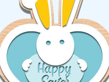 Intra απο ξύλο plywood  Χρώμα wenge 3mm-4mm πάχος - Πασχαλινή κρεμάστρα πόρτας Bundle Δίασταση 15x15 cm INTRAFABR-125129434 - Image 3