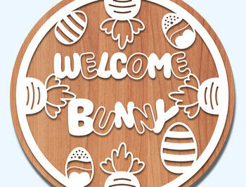 Intra απο ξύλο plywood  Χρώμα wenge 3mm-4mm πάχος - Πασχαλινή κρεμάστρα πόρτας Bundle Δίασταση 15x15 cm INTRAFABR-125129434 - Image 18