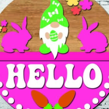 Intra απο ξύλο plywood  Χρώμα wenge 3mm-4mm πάχος - Πασχαλινή κρεμάστρα πόρτας Στρογγυλή πινακίδα Πακέτο Δίασταση 4x4 cm INTRAFABR-125129398 - Image 2