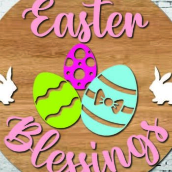 Intra απο ξύλο plywood  Χρώμα wenge 3mm-4mm πάχος - Πασχαλινή κρεμάστρα πόρτας Στρογγυλή πινακίδα Πακέτο Δίασταση 4x4 cm INTRAFABR-125129398 - Image 6