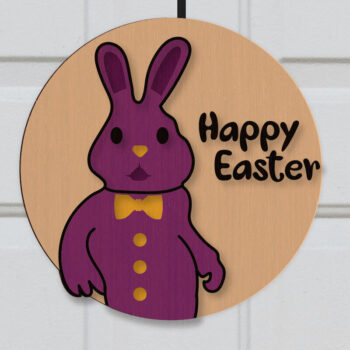 Intra απο ξύλο plywood  Χρώμα wenge 3mm-4mm πάχος - Πασχαλινή Κρεμάστρα Πόρτας Πακέτο Δίασταση 15x15 cm INTRAFABR-107820655 - Image 14