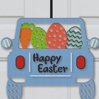 Intra απο ξύλο plywood  Χρώμα wenge 3mm-4mm πάχος - Πασχαλινή Κρεμάστρα Πόρτας Πακέτο Δίασταση 15x15 cm INTRAFABR-107820655 - Image 15