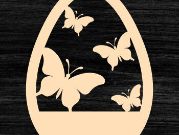 Intra απο ξύλο plywood Χρώμα wenge 3mm-4mm πάχος - Πασχαλινό σκουλαρίκι Δίασταση 3x3 cm INTRAFABR-108159497 - Image 1