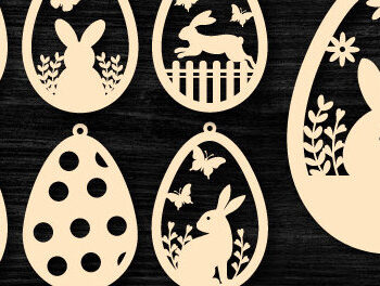 Intra απο ξύλο plywood Χρώμα wenge 3mm-4mm πάχος - Πασχαλινό Σκουλαρίκι Bundle Δίασταση 3x3 cm INTRAFABR-107820640 - Image 1