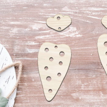 Intra απο ξύλο plywood Χρώμα wenge 3mm-4mm πάχος - Πασχαλινά σκουλαρίκια με λέιζερ. Δίασταση 3x3 cm INTRAFABR-107423920 - Image 2