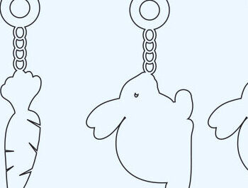 Intra απο ξύλο plywood  Χρώμα wenge 3mm-4mm πάχος - Πασχαλινά σκουλαρίκια Bundle Δίασταση 3x3 cm INTRAFABR-108872439 - Image 5