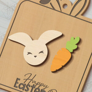 Intra απο ξύλο plywood  Χρώμα wenge 3mm-4mm πάχος - Πασχαλινά Σκουλαρίκια | Ανοιξιάτικο Σχέδιο |Διακοπές Δίασταση 3x3 cm INTRAFABR-102579376