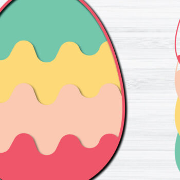 Intra απο ξύλο plywood  Χρώμα wenge 3mm-4mm πάχος - Πασχαλινό αυγό 3d Paper Cut Δίασταση 1200x1200 cm INTRAFABR-34753631 - Image 1