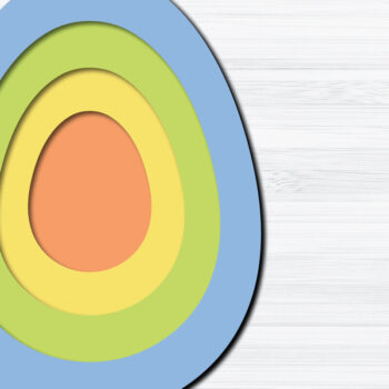 Intra απο ξύλο plywood  Χρώμα wenge 3mm-4mm πάχος - Πασχαλινό αυγό 3d Paper Cut Δίασταση 1200x1200 cm INTRAFABR-106883841 - Image 1