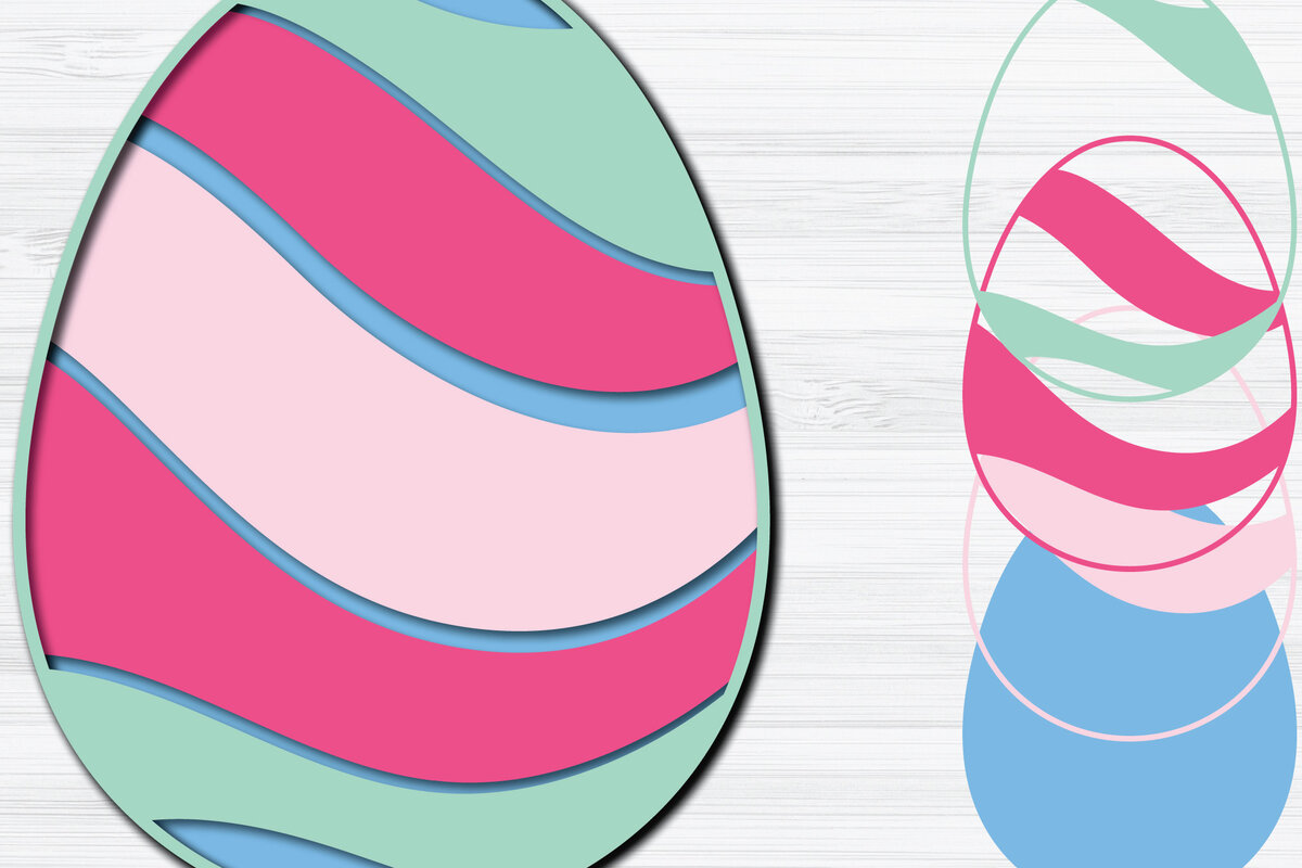 Intra απο ξύλο plywood  Χρώμα wenge 3mm-4mm πάχος - Πασχαλινό αυγό 3d Paper Cut Δίασταση 1200x1200 cm INTRAFABR-106883857