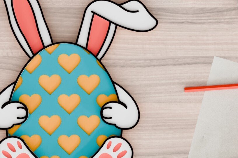 Intra απο ξύλο plywood  Χρώμα wenge 3mm-4mm πάχος - 3d Laser Crafting Easter Egg Δίασταση 20x25 cm INTRAFABR-101742793