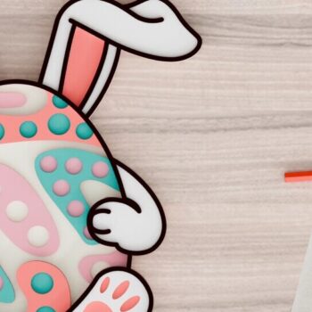 Intra απο ξύλο plywood Χρώμα wenge 3mm-4mm πάχος - 3d Laser Crafting Easter Egg Δίασταση 20x25 cm INTRAFABR-107173772 - Image 1