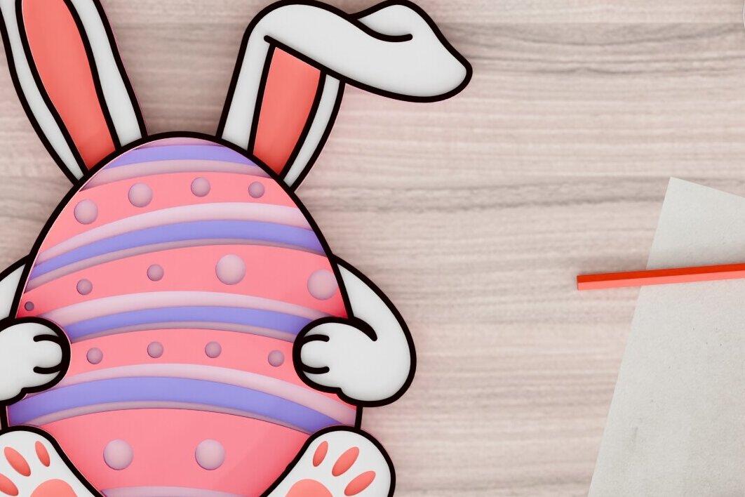 Intra απο ξύλο plywood  Χρώμα wenge 3mm-4mm πάχος - 3d Laser Crafting Easter Egg Δίασταση 20x25 cm INTRAFABR-103626052