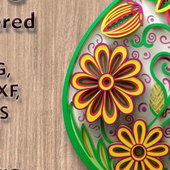 Intra απο ξύλο plywood Χρώμα wenge 3mm-4mm πάχος - Αρχεία λέιζερ πολλαπλών στρώσεων Easter Egg 3D Δίασταση 250x200 cm INTRAFABR-90007088 - Image 1