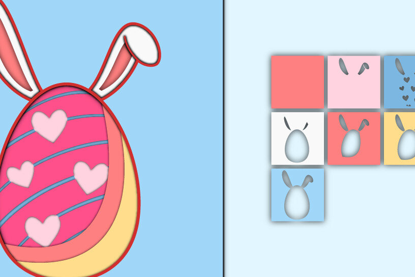 Intra απο ξύλο plywood  Χρώμα wenge 3mm-4mm πάχος - Πασχαλινό αυγό 3D Χαρτί κοπής Πολυστρωματικό Δίασταση 15x15 cm INTRAFABR-103581768