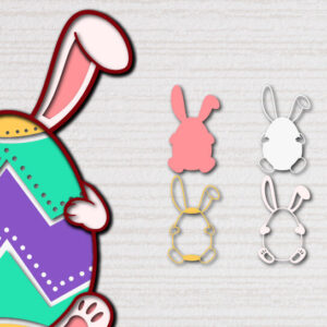 Intra απο ξύλο plywood  Χρώμα wenge 3mm-4mm πάχος - Πασχαλινό αυγό 3D Χαρτί κοπής Πολυστρωματικό Δίασταση 15x15 cm INTRAFABR-103492309