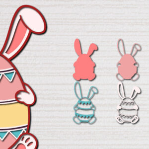 Intra απο ξύλο plywood  Χρώμα wenge 3mm-4mm πάχος - Πασχαλινό αυγό 3D Χαρτί κοπής Πολυστρωματικό Δίασταση 15x15 cm INTRAFABR-103500442