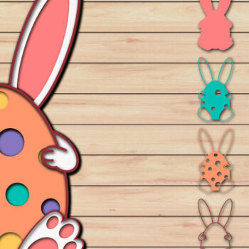 Intra απο ξύλο plywood  Χρώμα wenge 3mm-4mm πάχος - Πασχαλινό αυγό 3D Χαρτί κοπής Πολυστρωματικό Δίασταση 15x15 cm INTRAFABR-103520903 - Image 1