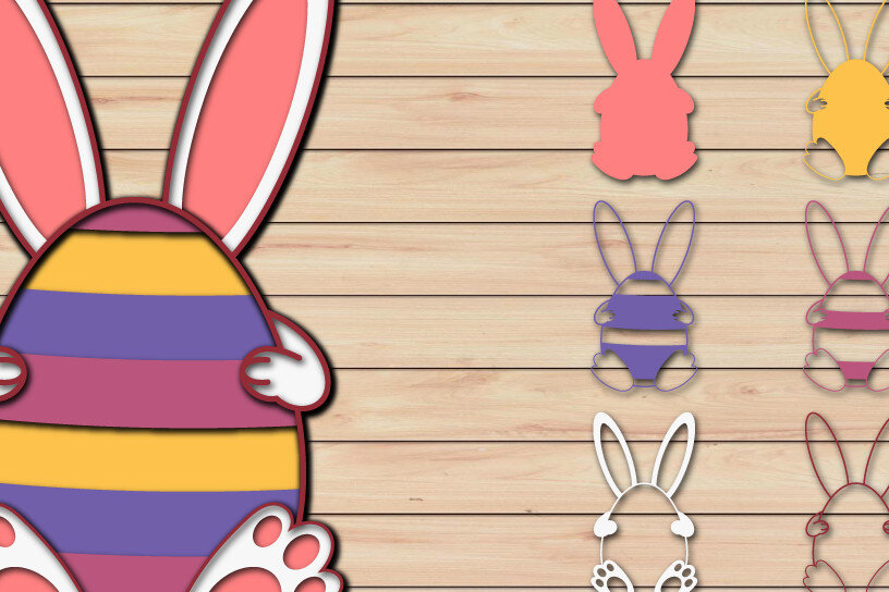 Intra απο ξύλο plywood  Χρώμα wenge 3mm-4mm πάχος - Πασχαλινό αυγό 3D Χαρτί κοπής Πολυστρωματικό Δίασταση 15x15 cm INTRAFABR-106765048