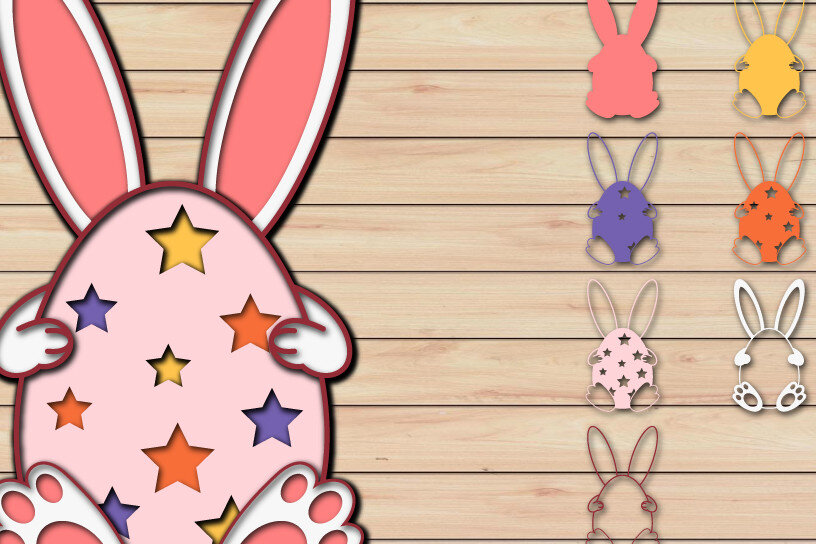 Intra απο ξύλο plywood  Χρώμα wenge 3mm-4mm πάχος - Πασχαλινό αυγό 3D Χαρτί κοπής Πολυστρωματικό Δίασταση 15x15 cm INTRAFABR-106765055