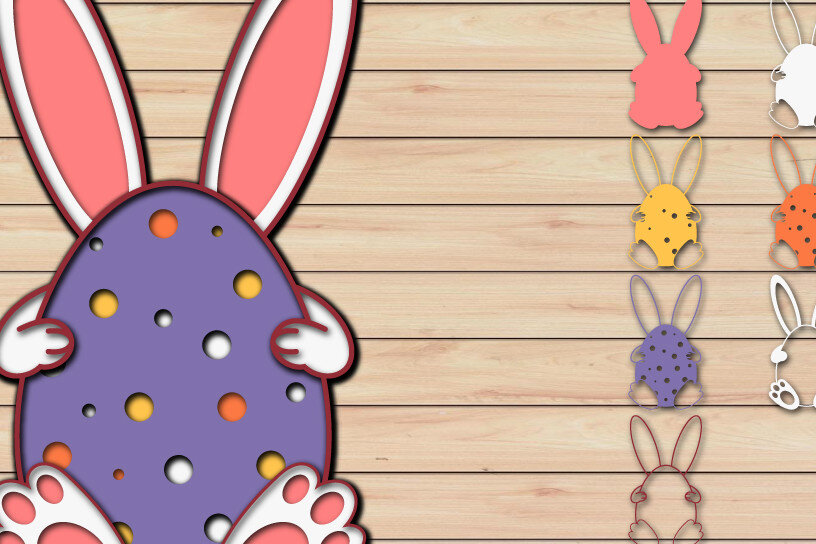 Intra απο ξύλο plywood  Χρώμα wenge 3mm-4mm πάχος - Πασχαλινό αυγό 3D Χαρτί κοπής Πολυστρωματικό Δίασταση 15x15 cm INTRAFABR-106765152