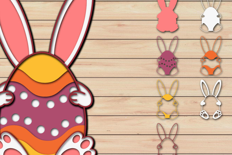 Intra απο ξύλο plywood  Χρώμα wenge 3mm-4mm πάχος - Πασχαλινό αυγό 3D Χαρτί κοπής Πολυστρωματικό Δίασταση 15x15 cm INTRAFABR-106765155