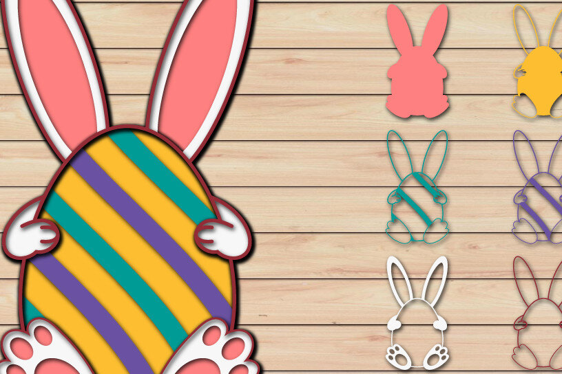 Intra απο ξύλο plywood  Χρώμα wenge 3mm-4mm πάχος - Πασχαλινό αυγό 3D Χαρτί κοπής Πολυστρωματικό Δίασταση 15x15 cm INTRAFABR-106765039