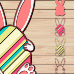 Intra απο ξύλο plywood  Χρώμα wenge 3mm-4mm πάχος - Πασχαλινό αυγό 3D Χαρτί κοπής Πολυστρωματικό Δίασταση 15x15 cm INTRAFABR-108159380