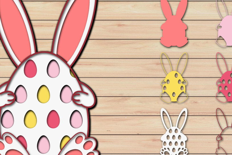 Intra απο ξύλο plywood  Χρώμα wenge 3mm-4mm πάχος - Πασχαλινό αυγό 3D Χαρτί κοπής Πολυστρωματικό Δίασταση 15x15 cm INTRAFABR-106883531