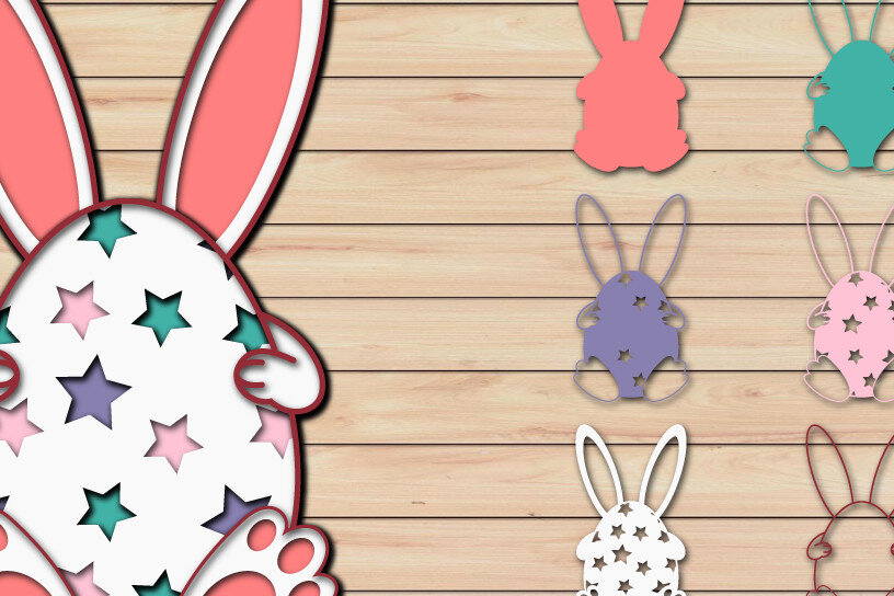 Intra απο ξύλο plywood  Χρώμα wenge 3mm-4mm πάχος - Πασχαλινό αυγό 3D Χαρτί κοπής Πολυστρωματικό Δίασταση 15x15 cm INTRAFABR-124976710