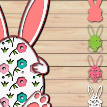 Intra απο ξύλο plywood  Χρώμα wenge 3mm-4mm πάχος - Πασχαλινό αυγό 3D Χαρτί κοπής Πολυστρωματικό Δίασταση 15x15 cm INTRAFABR-124976723 - Image 1