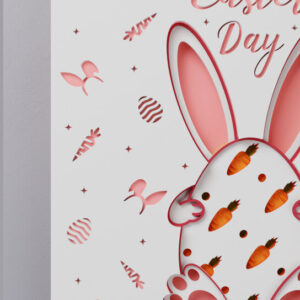 Intra απο ξύλο plywood  Χρώμα wenge 3mm-4mm πάχος - Πασχαλινό αυγό 3D Χαρτί κοπής Πολυστρωματικό Δίασταση 15x15 cm INTRAFABR-124976731