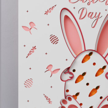 Intra απο ξύλο plywood  Χρώμα wenge 3mm-4mm πάχος - Πασχαλινό αυγό 3D Χαρτί κοπής Πολυστρωματικό Δίασταση 15x15 cm INTRAFABR-124976731 - Image 1